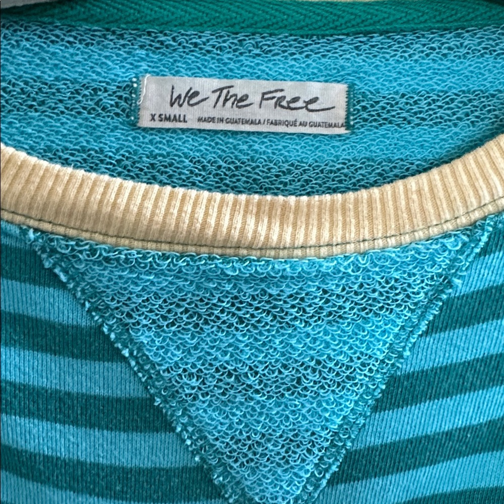 Free People We The Free | Classic Striped Oversized Crewneck | XS - Picture 8 of 16